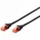 CABLE RED EWENT CAT 6 U/UTP 2M NEGRO