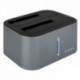 TOOQ TQDS-805G DOCK STATION DOBLE BAHIA HDD GRIS