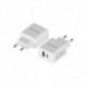 AISENS CARGADOR 20W USB-C PD3.0 USB-A QC3.0 BLANCO