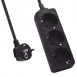 EWENT EW3959 REGLETA 3 TOMAS NEGRO