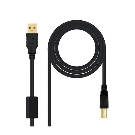 NANOCABLE CABLE USB 2.0 IMPRESORA FERRITA  2.0 M