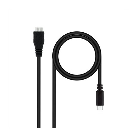 NANOCABLE CABLE USB 3.0, USB-C/M-MICRO B/M 1 M