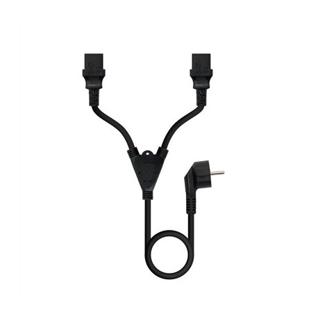 NANOCABLE CABLE ALIMENT. CEE7/M A 2XC13/H 1,8M