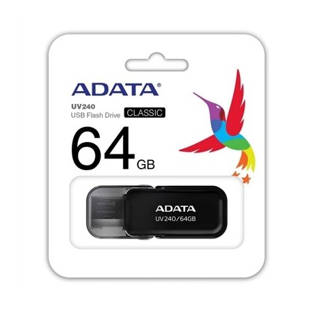 ADATA LAPIZ USB UV240 64GB USB 2.0 NEGRO