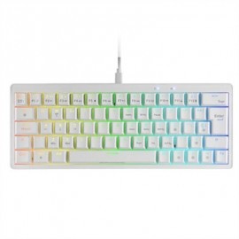 MARS GAMING TECLADO MKMINIPRO MECANICO RGB BLANCO