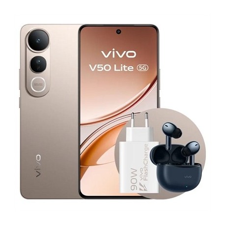 VIVO V50 LITE 5G 6.77" 8GB 256GB GOLD BUNDLE