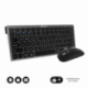 COMBO TECLADO RATON SUBBLIM MULTIDISPOSITIVO BLUETOOTH GRIS/NEGRO