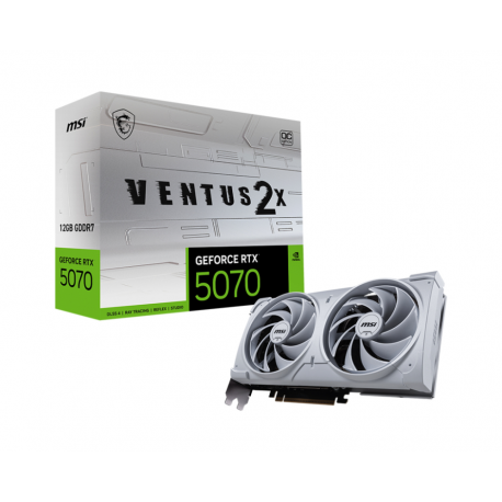 TARJETA GRAFICA MSI RTX 5070 12G VENTUS 2X OC WHITE