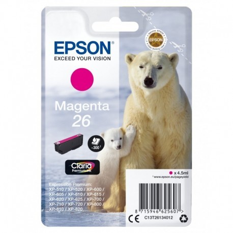 EPSON CLARIA PREMIUM CARTUCHO MAGENTA 26