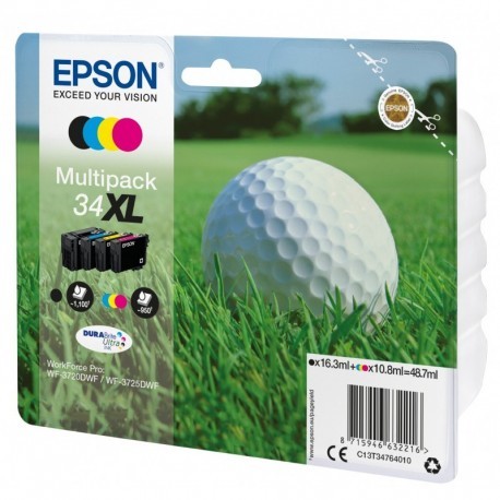 EPSON MULTIPACK 4-COLOURS 34XL DURABRITE ULTRA INK