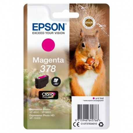 EPSON SINGLEPACK MAGENTA 378 CLARIA PHOTO HD INK