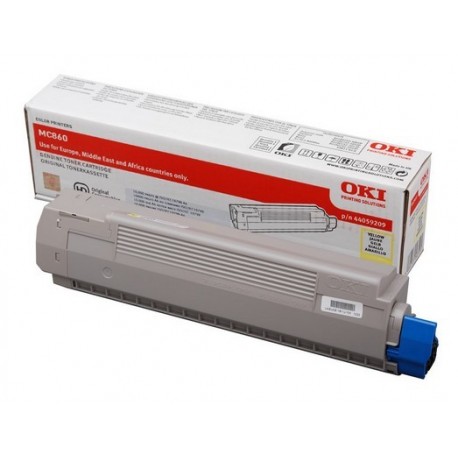 OKI MC860 MFP TONER AMARILLO 10K