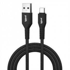 IGGUAL CABLE USB-A A TIPO C 3A 180 CM TRENZADO