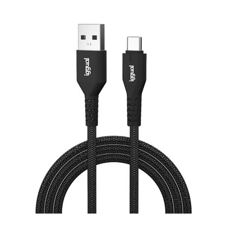 IGGUAL CABLE USB-A A TIPO C 3A 180 CM TRENZADO