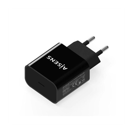 AISENS CARGADOR 20W USB-C PD3.0 1XUSB-C NEGRO