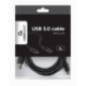 CABLE USB GEMBIRD 2.0 A TIPO C MACHO MACHO CARGA RAPIDA 3M