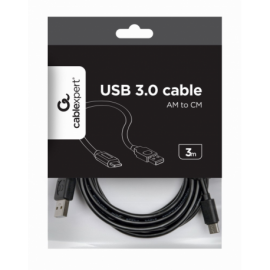 CABLE USB GEMBIRD 2.0 A TIPO C MACHO MACHO CARGA RAPIDA 3M