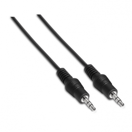CABLE AUDIO AISENS ESTEREO JACK 3.5 M-JACK 3.5 M NEGRO 1.5M