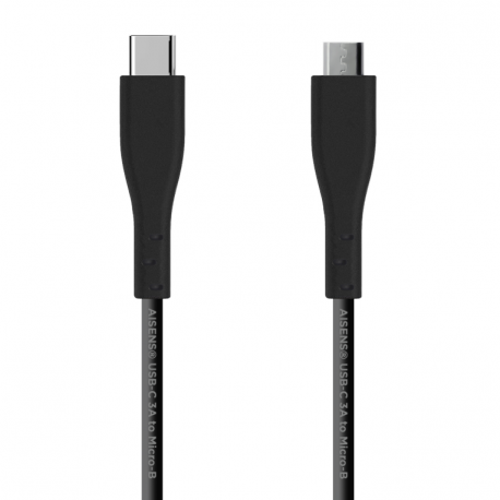 CABLE AISENS USB 2.0 3A TIPO USB-C M-MICRO B M NEGRO 2MTS