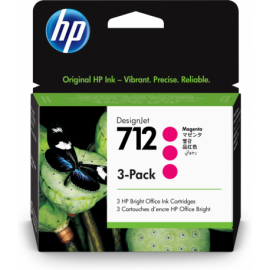 TINTA HP 712 MAGENTA PACK 3