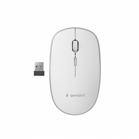 RATON GEMBIRD OPTICO SILENCIOSO BLANCO RF INALAMBRICO PILAS