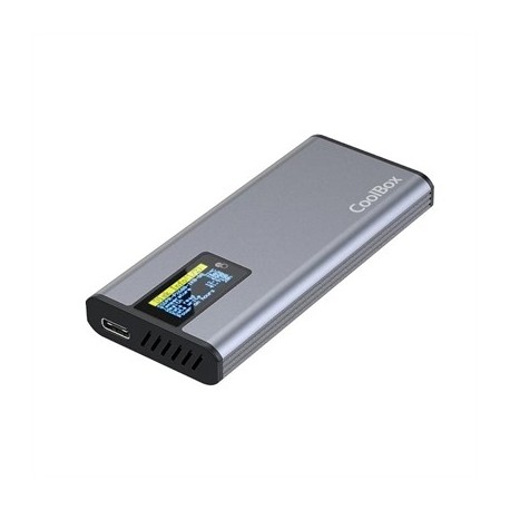 COOLBOX CAJA SSD M.2 NVME/SATA LCD MINICHASE PS32