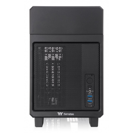 CAJA THERMALTAKE TR100 MINI-ITX USB 3.2 TYPE-C X 1 USB 3.0 X 2 SN FUENTE NEGRO