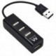 EWENT EW1123 MINI-HUB USB 4 PUERTOS NEGRO