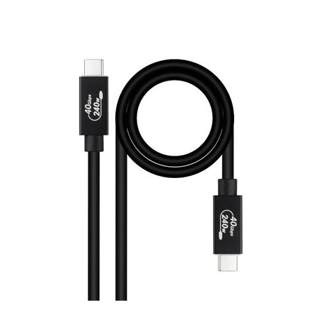 NANOCABLE CABLE USB4 GEN3X2 40GBPS 240W USB-C 1M