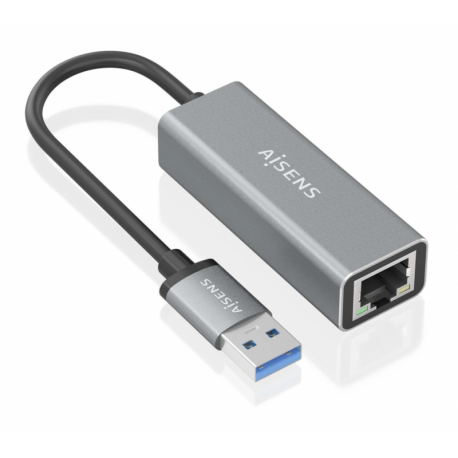 CONVERSOR AISENS USB 3.0 A ETHERNET GIGABIT 10/100/1000 GRIS 15CM