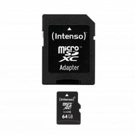 INTENSO 3413490 MICRO SD CLASE 10 64GB C/ADAPT