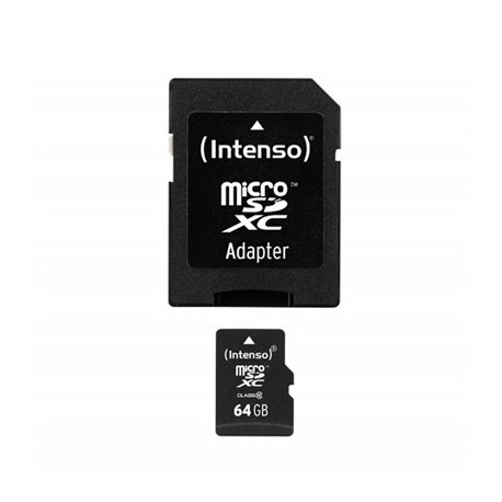 INTENSO 3413490 MICRO SD CLASE 10 64GB C/ADAPT