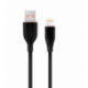 CABLE DE CARGA Y DATOS GEMBIRD DE SILICONA PREMIUM DE 8 CLAVIJAS 1,5 M NEGRO