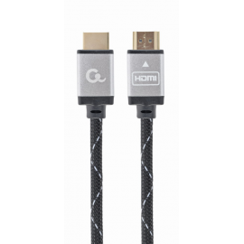 CABLE TRENZADO HDMI 2.0 4K 60HZ GEMBIRD SELECT PLUS SERIES CON ETHERNET 2M NEGRO