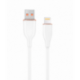 CABLE DE CARGA Y DATOS GEMBIRD DE SILICONA PREMIUM DE 8 CLAVIJAS 1,5 M BLANCO