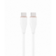 CABLE DE CARGA Y DATOS GEMBIRD (PD) TIPO-C SILICONA ALTA CALIDAD 1,5M BLANCO