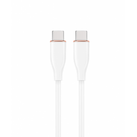 CABLE DE CARGA Y DATOS GEMBIRD (PD) TIPO-C SILICONA ALTA CALIDAD 1,5M BLANCO