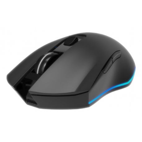 RATON GAMING GEMBIRD RGB INALAMBRICO RECARGABLE DE 6 BOTONES "FIREBOLT" NEGRO