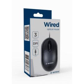 RATON GEMBIRD MUS-U-01 OPTICO 1000 DPI NEGRO USB