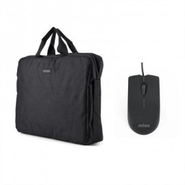NILOX MALETIN 15.6"NEGRO+RATON USB 1000DPI