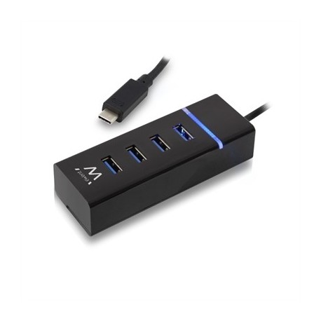 EWENT E1137 HUB USB TIPO C 4 PUEROS USB 3.1