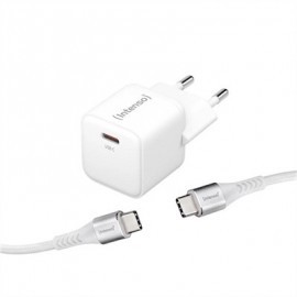 INTENSO | KIT CARGADOR GAN W30C + CABLE USB-C