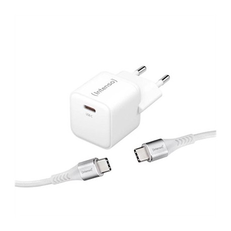 INTENSO | KIT CARGADOR GAN W30C + CABLE USB-C