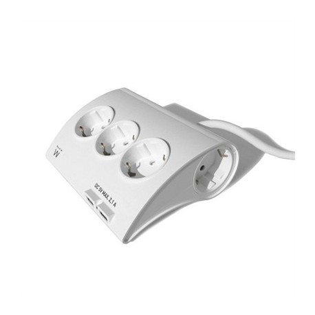 EWENT EW3935 REGLETA 5 SCHUKO + 2 USB 2.1A