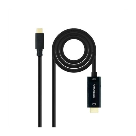 NANOCABLE CONVERSOR USB-C/HDMI NEGRO, 5 M