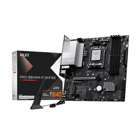 MSI PLACA BASE PRO B840M-P WIFI6E DDR5 MATX