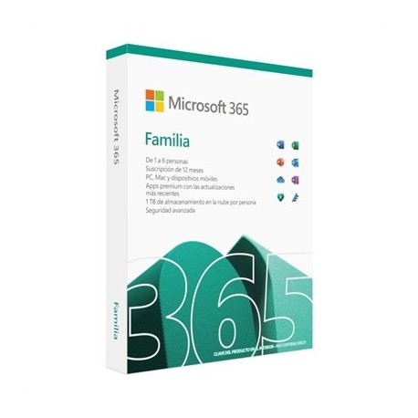 MICROSOFT 365 FAMILIA SUSCRIP. ANUAL  (6U