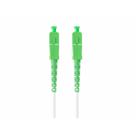 CABLE DE FIBRAOPTICA LANBERG 10M MONO SC/APC-SC/APC SIMPLEX G657A2 LSZH BLANC