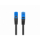 CABLE RED LANBERG LATIGUILLO CAT.6A S/FTP LSZH CCA 20M NEGRO FLUKE  PASSED