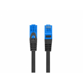 CABLE RED LANBERG LATIGUILLO CAT.6A S/FTP LSZH CCA 20M NEGRO FLUKE  PASSED